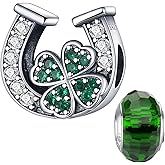 LNQOBU 925 Sterling Silver Charms for Bracelets Dangle Pendant fit Pandora Bracelets or Necklaces Jewelry Woman Gift Beads Charm (With one Spacer Beads)