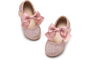 Kiderence Toddler Little Girls Dress Shoes Ballerina Ballet Flats Kids Mary Janes