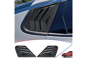 MXkanos Window Louvers, for Kia Optima/K5 2016 2017 2018 2019 2020, Bright Black Side Rear Window Louvers Body Kit Accessories for Cars