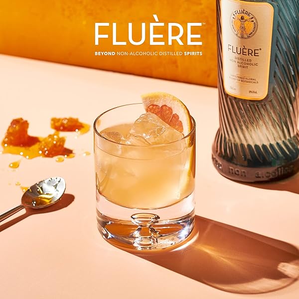 FLUÈRE FLORAL BOTANICAL BLEND | GIN ALTERNATIVE | PREMIUM NON-ALCOHOLIC DISTILLED SPIRIT | ALCOHOL-FREE SPIRIT ALTERNATIVE FOR ZERO PROOF COCKTAILS