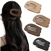 4Pcs Flat Hair Clips No Crease Matte Hair Clips Duckbill Hair Clip No Slip Flat Claw Clip for Thick Thin Hair Hair Claws for Women