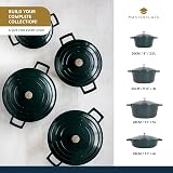 MasterClass Large Casserole Dish with Lid 5 Litre Induction Oven Safe Hunter view 8