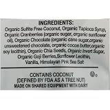 Jennies Organic Coconut Bite With Cranberries, Chia Seeds...