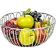 Amazon.com: Maison Sucasa Fruit Basket, Fruit Bowl, Metal Wire, Fruit ...