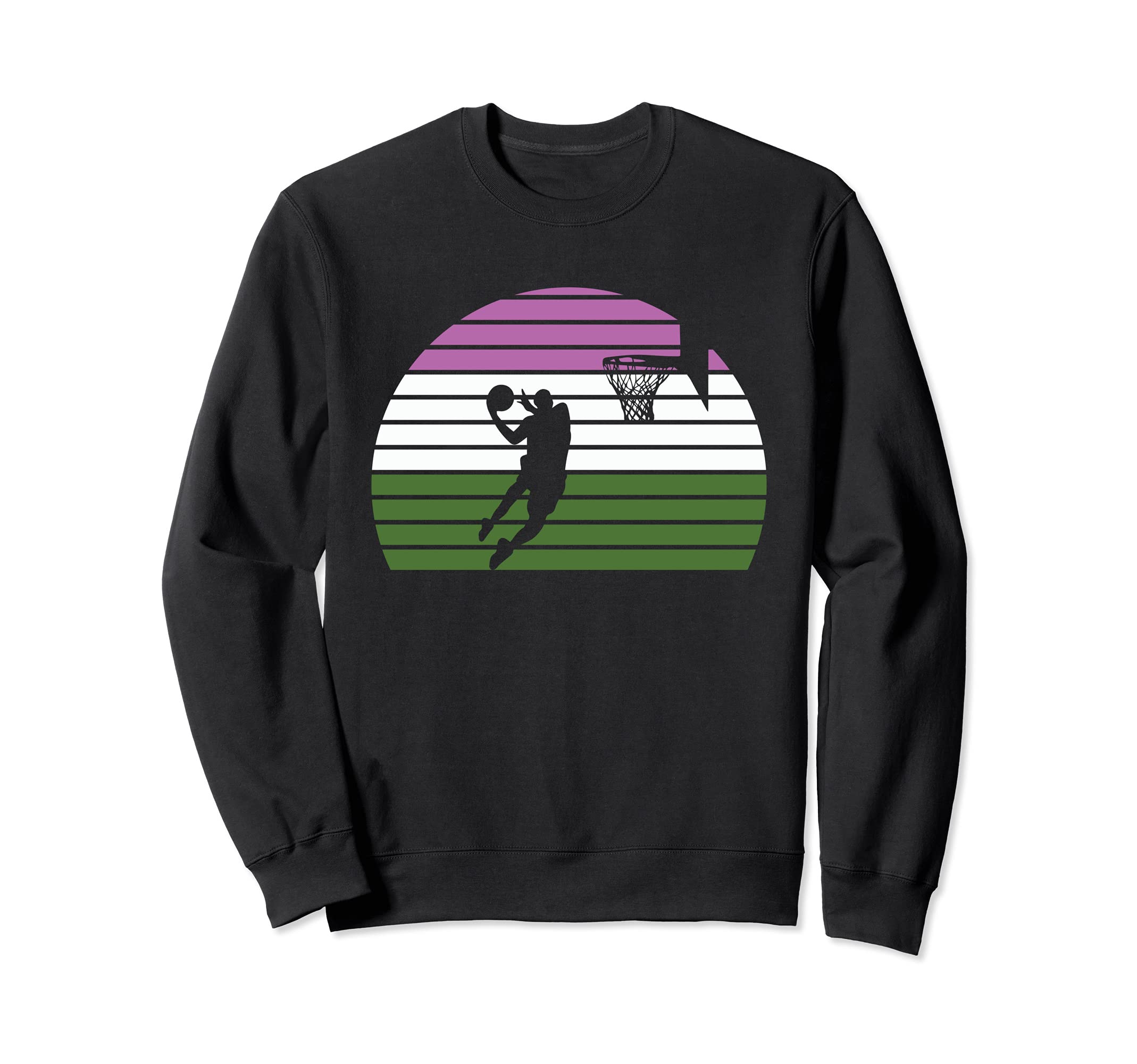 Basketball Player LGBT-Q Retro Gender-Queer Pride Sport Fan Sweatshirt