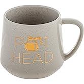 Karma Novelty Ceramic Coffee Mug Pot Head - 16 oz Cute Sarcastic Coffee and Tea Mug – Funny Coffee Mug with Witty Sayings for Women and Men, Gift for Friends, Coworkers, Boss, Mothers Day Gifts