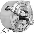 Mophorn K72-100 Lathe Chuck 4 Inch 4-Jaw,Lathe Chuck Independent Reversible Jaw,Metal Lathe Chuck Turning Machine Accessories,for Lathes Machine