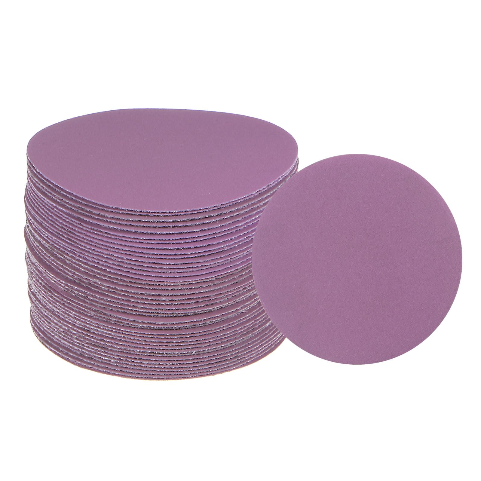 uxcell 40pcs 600 Grit Purple Sanding Discs 3 Inch Hook and Loop Aluminum Oxide Orbital Sanding Pads Paper Wet Dry Polish for Metal Woodworking Drywall