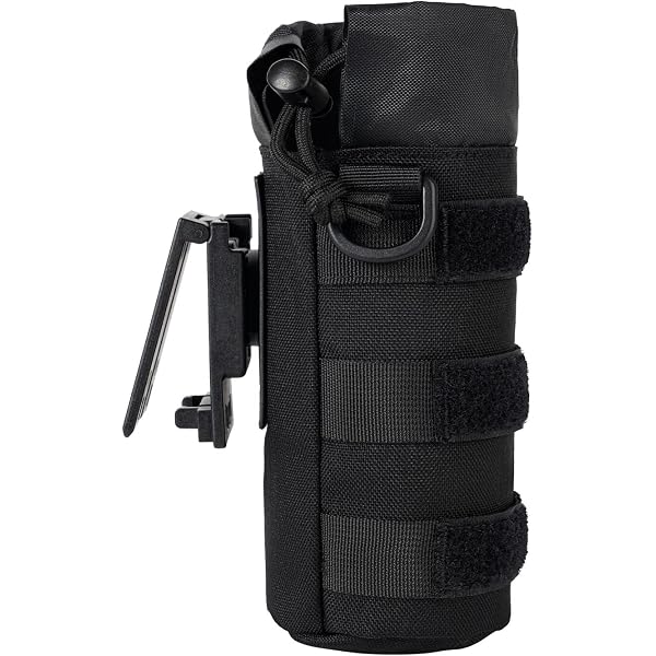 IronSeals Tactical Wasserflaschen-Tasche – 2er Pack, Molle-kompatibel, Netz Boden, Kordelzug