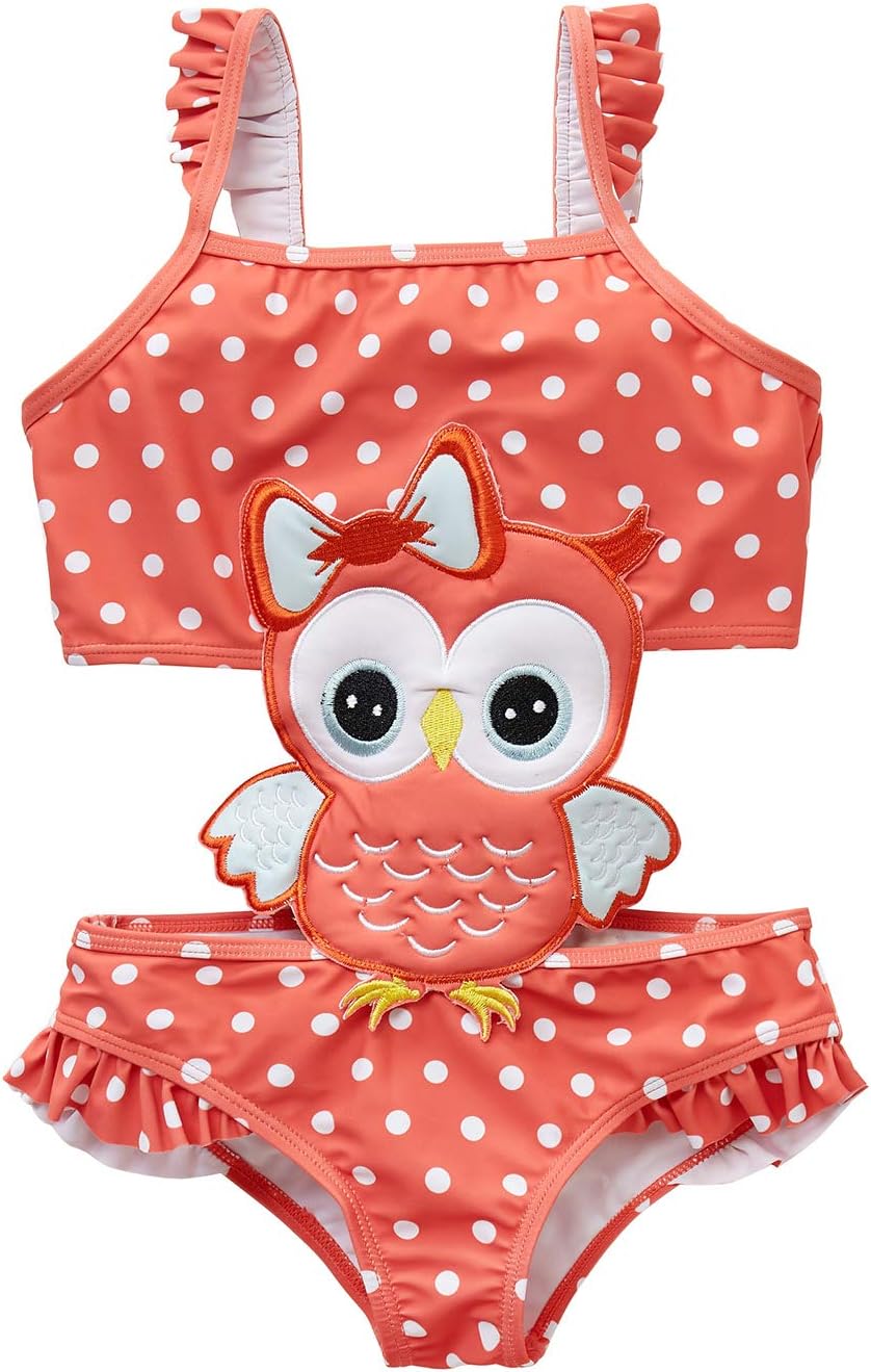 Baby/Toddler/Infant Rash Guard Swimsuit for Girl One Piece Bathing Suit Cute Cartoon Bikini (12M-8T)