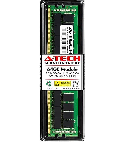 NEMIX RAM 64GB (1X64GB) DDR4 3200MHz PC4-25600 2Rx4 1.2V CL22 288