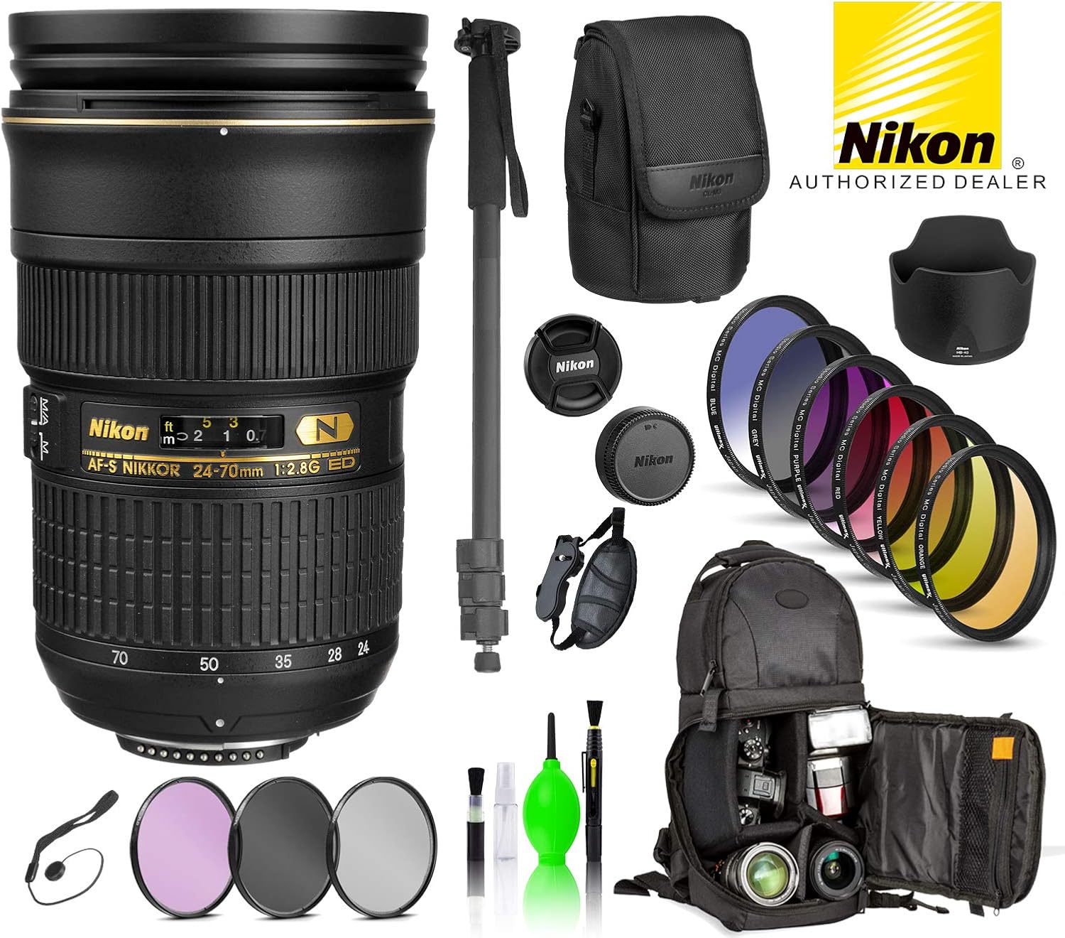 Amazon Com Nikon Af S Nikkor 24 70mm F 2 8g Ed Lens Usa 2164 With Bundle Package Deal Kit Includes Dslr Sling Backpack 9pc Filter Kit More Camera Photo Amazon Com Nikon Af S Nikkor 24 70mm F 2 8g Ed Lens Usa 2164 With Bundle Package Deal Kit Includes Dslr Sling Backpack 9pc Filter Kit More Camera Photo