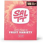 SALTT Electrolytes Powder Packets, Fruit Variety Pack (15 Packets) - Magnesium, Potassium, Sodium, Trace Minerals - Vegan & Gluten Free - Travel Essentials - Made in USA