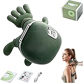 YHWABOICE Neck Massager with Heat, Shiatsu Neck and Back Massager with 4D Kneading, Heated Massager, Wireless Deep Tissue Massage for Shoulder and Cervical Pain Relief, Muscle Relax (Green)