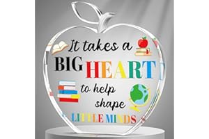 CHIAZLLTA Class of 2025 Teacher Appreciation Gifts Thank You Teacher Acrylic Keepsake Paperweight Gifts for Graduation Retirement Teacher Birthday Gifts First Day of School Office Desk Decoration