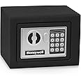 Honeywell Safes & Door Locks - Bolt Down Small Safe Box with Digital Lock for Home - Steel Security Electronic Lock Box - Cabinet & Door Design Safe with 2 Keys - 0.17-Cubic Feet - Black - 5005