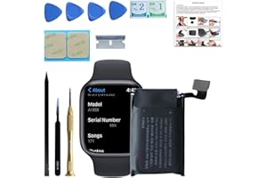 LOZOP Battery Replacement Kits for Apple Watch Series 3 38mm A1858 A1860 with Repair Tools, Installation Manual, and Screen Adhesive