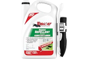 Tomcat Repellents Rodent Repellent Ready-to-Use, For Indoor and Outdoor Mouse and Rat Prevention with Peppermint, Cinnamon and Garlic Essential Oils, 1 gal.