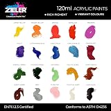 Zieler 120ml Acrylic Paint Hookers Green Premium Art Paint view 3