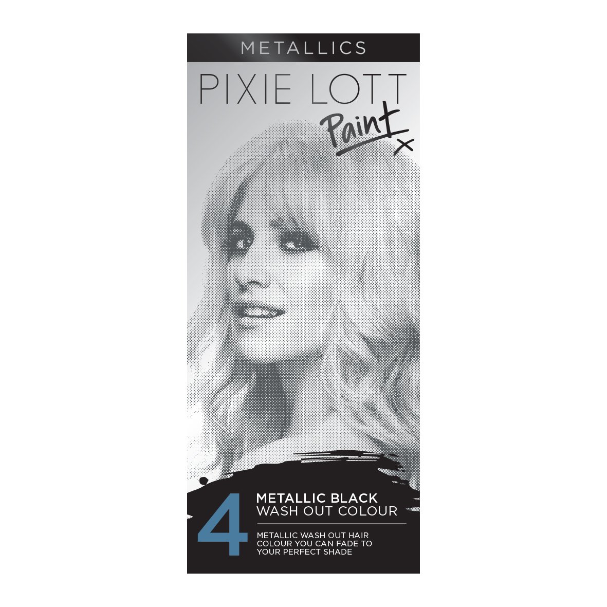 Pixie Lott Paint Wash-Out Hair Colour, Metallics Black Shimmer