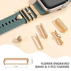 DaQin Flower Engraved Band Compatible with Apple