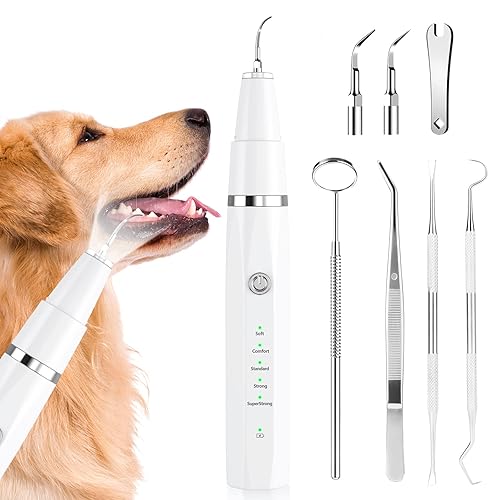 Ni-SHEN Dog Plaque Remover for Teeth，Pet Ultrasonic Tooth Cleaner