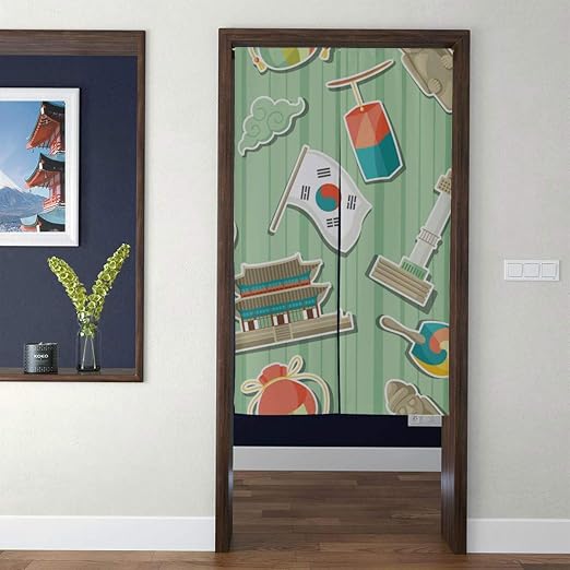 Amazon Com Whiofe Japanese Style Tapestry Noren Door Hallway