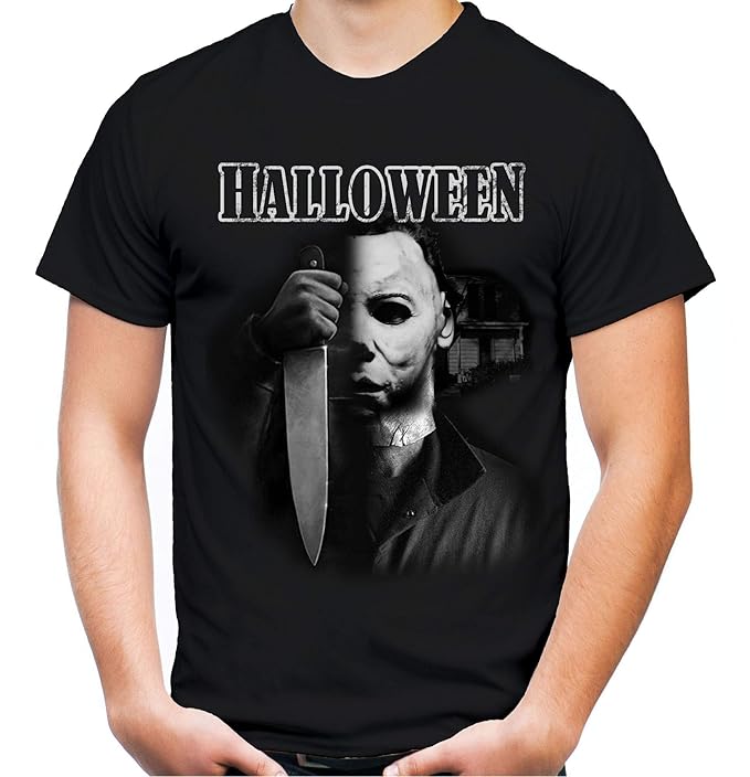 Halloween Männer und Herren T-Shirt | Kostüm Michael Myers Party Horror Kult | M4