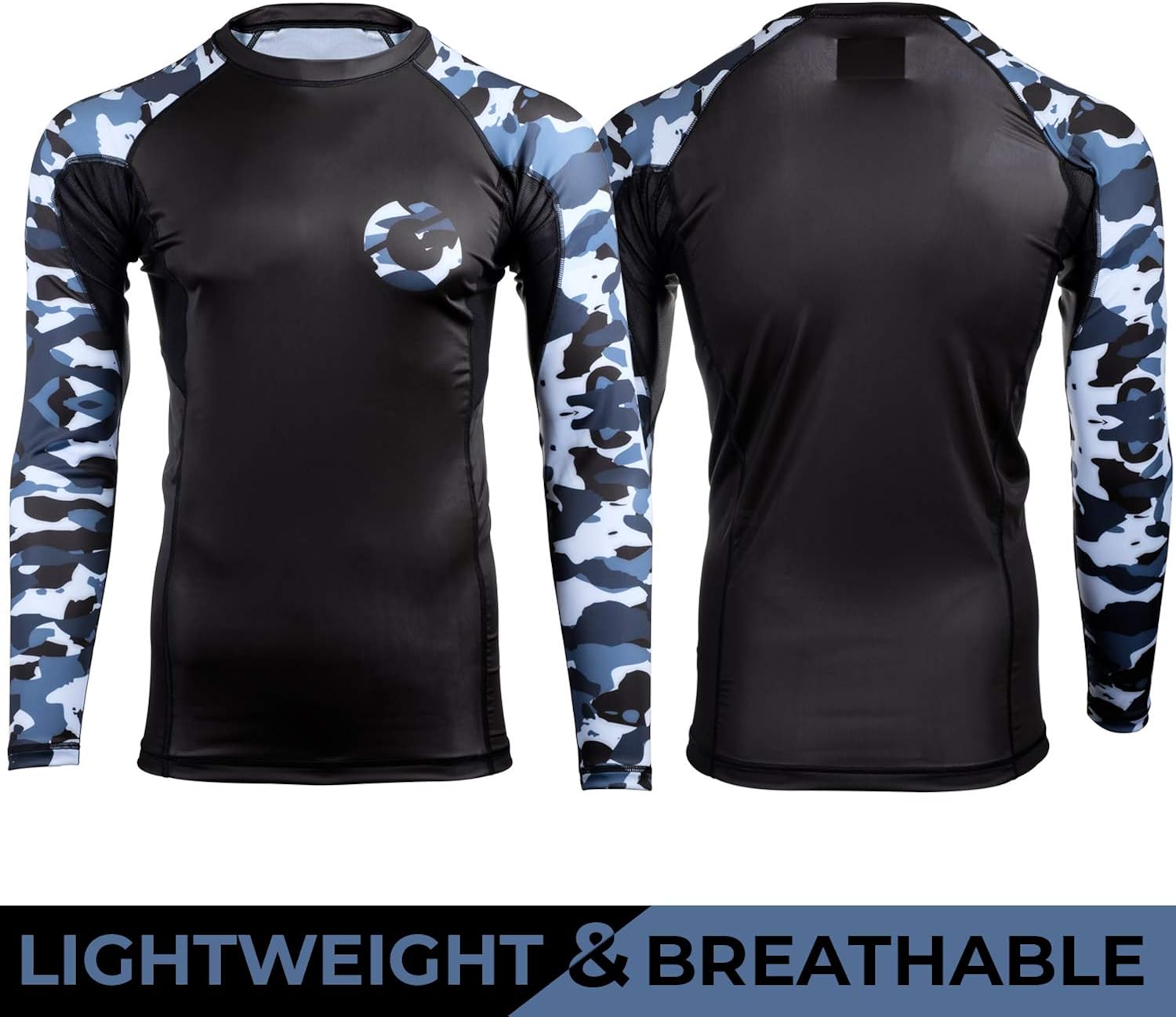 Gold BJJ Jiu Jitsu Rashguard - Camo Rash Guard Compression Shirt for No-Gi, Gi, MMA (Long Sleeve & Short Sleeve Available) : Clothing