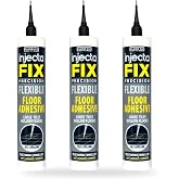 Inject-A-Fix Precision Floor &amp; Tile Repair Kit&ndash;Loose Hollow Tiles (3-Pack) | Flexible self leveling adhesive, rebonds loose &amp; hollow floors, precision tip injects into 5/64in grout-line hole 10.1 fl oz
