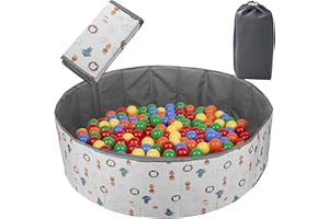 Large Ball Pit for Kids Baby 40/47in Baby Ball Pit Holds Over 800 Balls Indoor Outdoor Use Toddlers Play Pool for Dog No Need