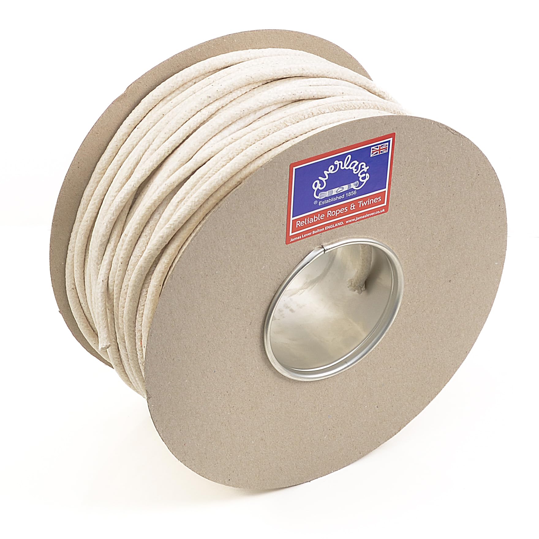 Everlasto 'Red Wrapper' UK Made Quality Waxed Cotton Sash Cord No.2 6mm x 100M