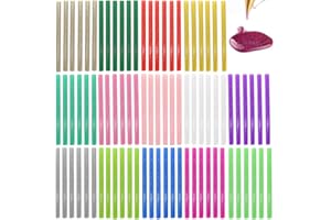 EWPARTS Glitter Hot Glue Sticks for Hot Glue Gun 14 Colors 84 Pack Bulk Colored Glitter Glue Stick for Mini Glue Gun Sticks 7mm 100mm Mini Glue Sticks for DIY Art Craft Repair Colored Hot Glue Gun Sticks