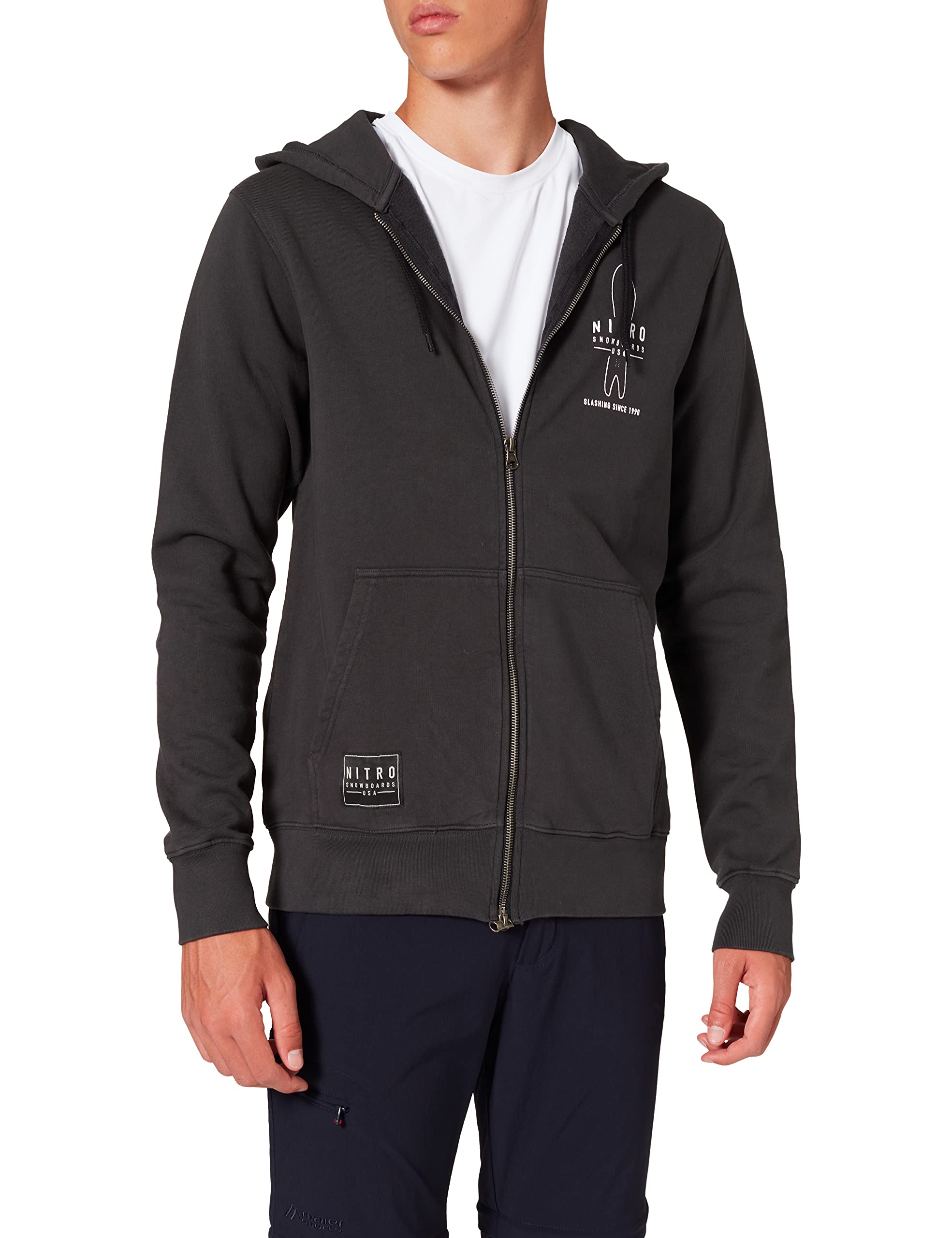 Nitro Snowboards Icon Zip Sweatshirt, Men, Black, M