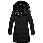 CTFASHION Girl's Winter Coats Kids Waterproof Long Puffer Jacket Thicken Fleece Lined Ski Parka with Detachable Fur Hooded