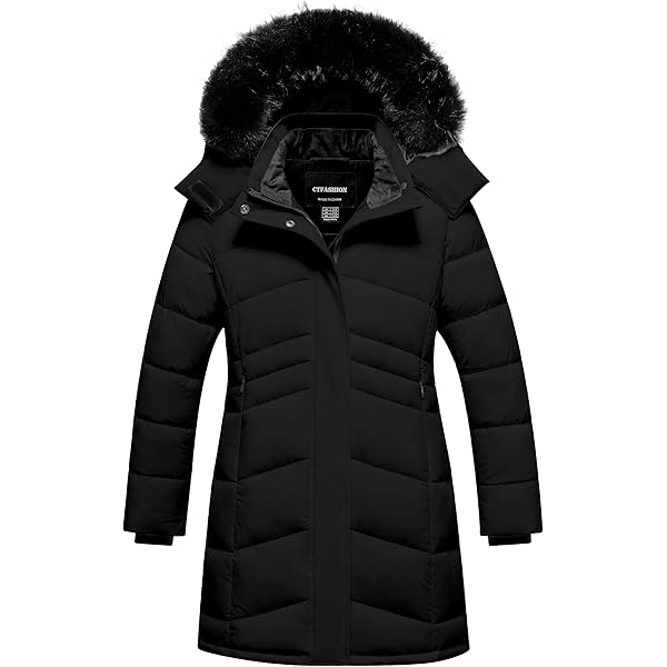 Amazon.com: ZSHOW Women's Long Puffer Jacket Warm Windproof Winter