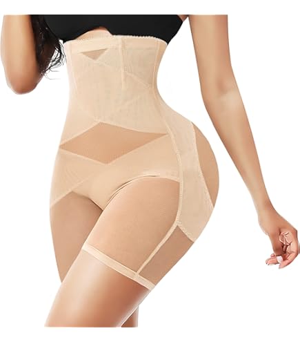 Ice Silk Shapewear Damen - Körperformende Shorts Hohe Taille