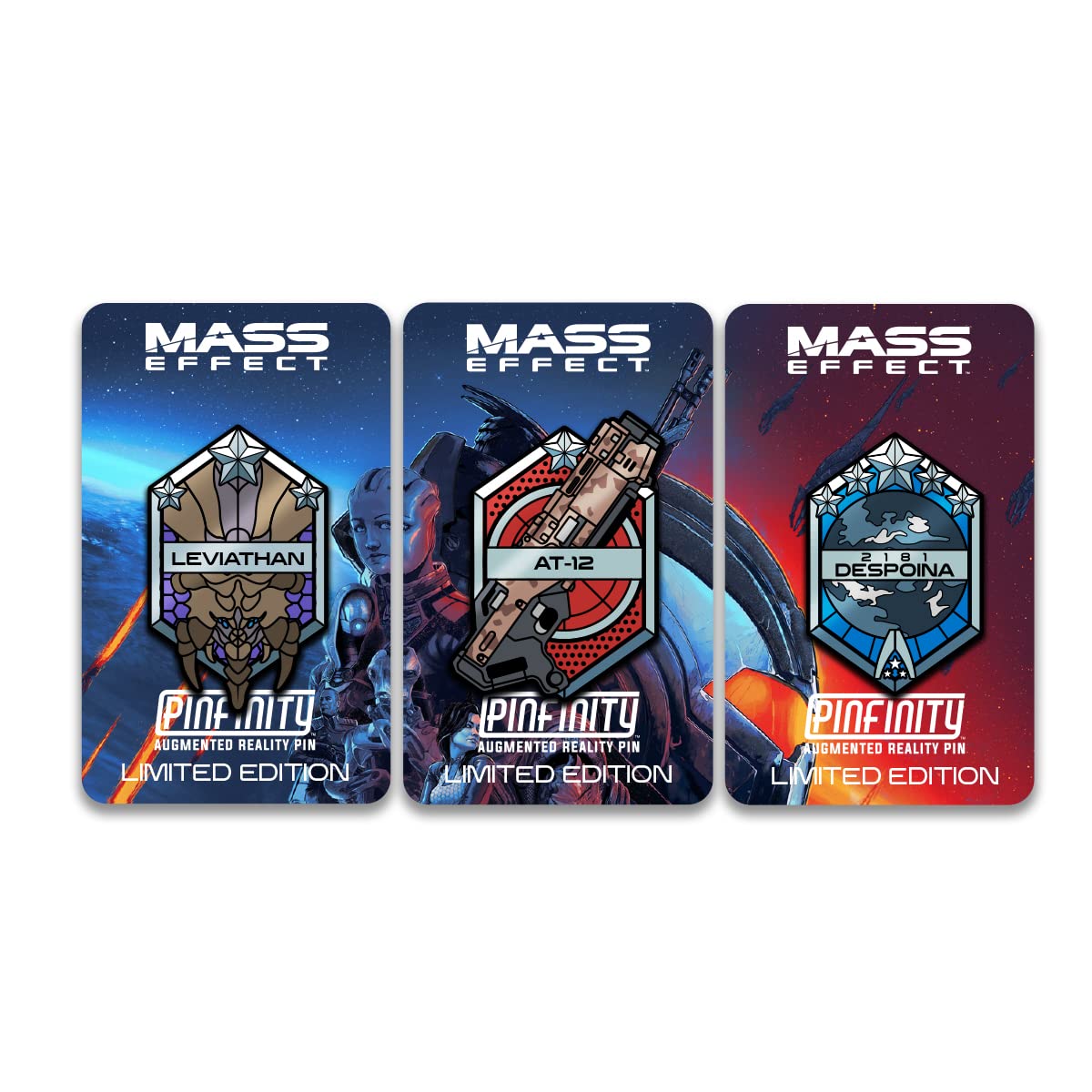 Pinfinity LIMITED EDITION MASS EFFECT LEVIATHAN AR 3 PIN SET