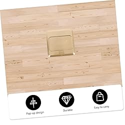 KICHOUSE 1set Pop-up Floor Outlet Box Copper Port