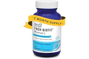 SFI Health Klaire Labs Ther-Biotic Women's - Vaginal Probiotics for Women - Support Healthy Acidic Vaginal pH Balance & Comfort - 25b CFU Lactobacillus & Bifidobacterium, Hypoallergenic (60 Capsules)