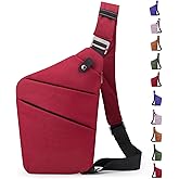 Macleria Anti Theft Crossbody Bag,Sling Bag for Women Men,Multi-pocket Chest Shoulder Bag for Travel, Sport, Work