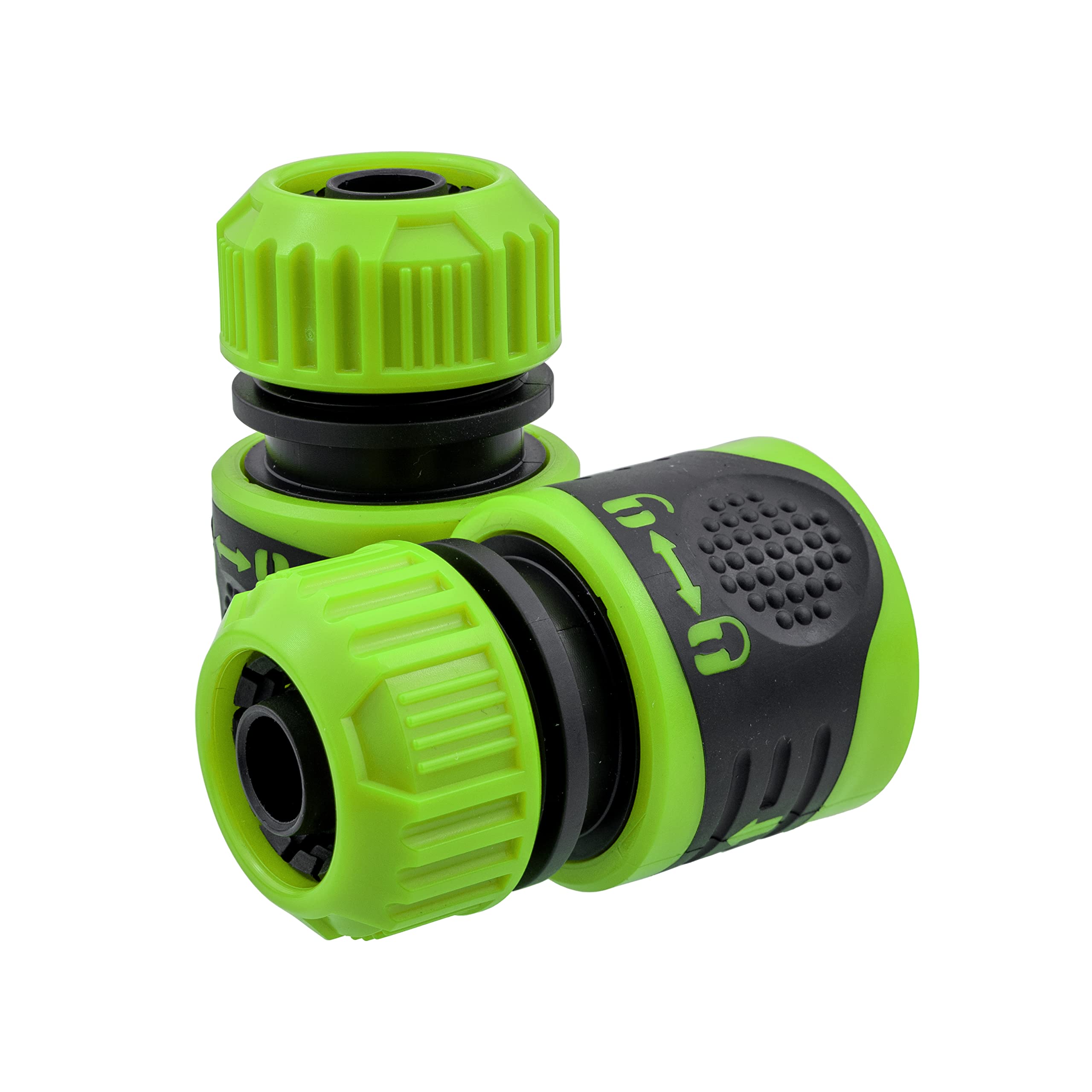 Hold Tight Garden Hose Connector (Pack of 2) Locks onto Your Pressure Washer,Soft Grip for Easy handling