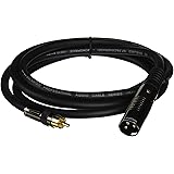 Monoprice 104777 6-Feet Premier Series XLR Male to RCA Male 16AWG Cable