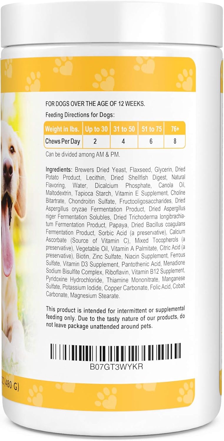 NEXPAW Multivitamins for Dogs. All-in-One Daily Dog Vitamins and Supplements for Joints, Immune System, Digestion, Skin & Coat. 120 Wheat Free Soft Chews : Pet Supplies