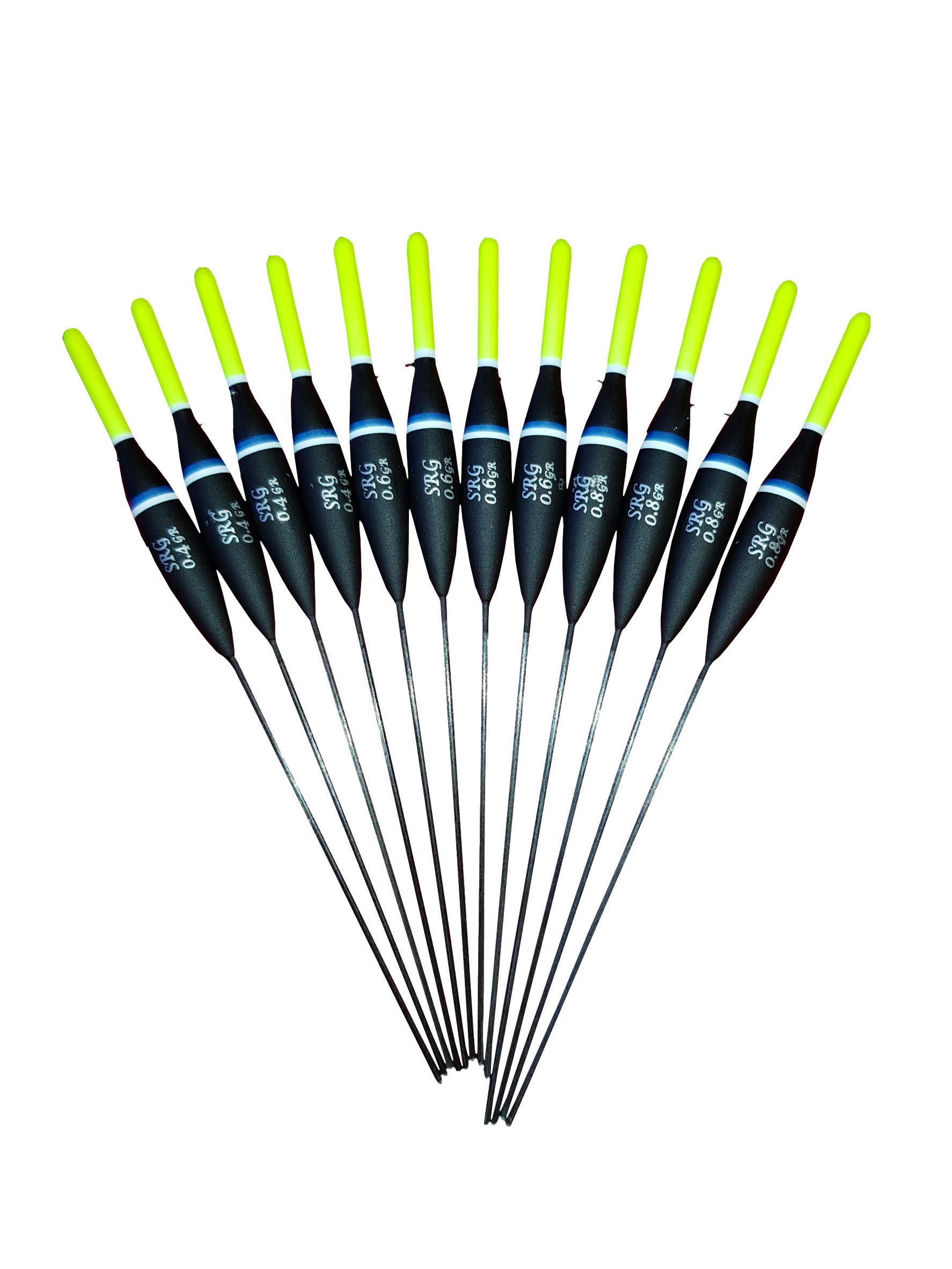 12 x Assorted Pole Floats (Pack 325Y12)