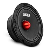 DS18 PRO-GM6B Loudspeaker - 6.5", Midrange, Red Aluminum Bullet, 480W Max, 140W RMS, 8 Ohms - Premium Quality Audio Door Speakers for Car or Truck Stereo Sound System (1 Speaker)
