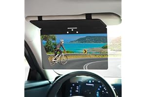 NAZZO Sun Visor Extender for Cars, Adjustable PC Sunshade Lens, Car Sun Visor Extension Blocker, Glare, UV, Stray Light, Snow Blindness Protector, Safe Driving, Universal for Car SUV, Black