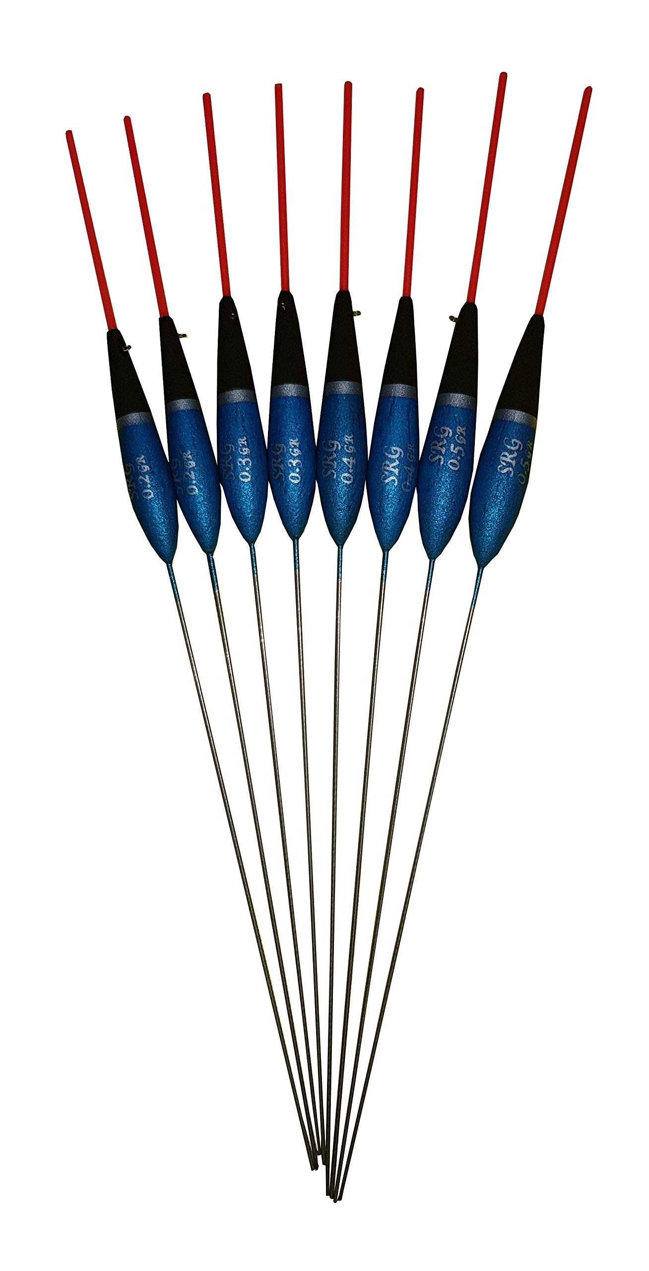 SRG Pole Floats 8 x Assorted Pole Floats (Pack 336R8)