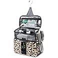Shower Caddy, Hanging Toiletry Bag Dorm Room Essentials for College Students, Travel Essentials Hanging Shower Organizer for Traveling, Quick Dry Shower Caddies Portable for Beach Leopard Print