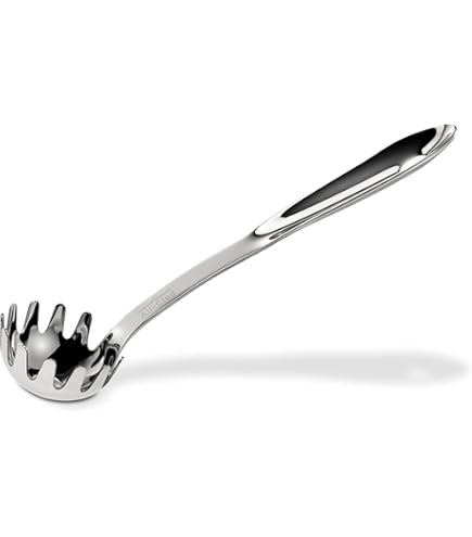 Servidor De Fideos Acero Inoxidable – Garra Espagueti Colador Cuchara Tenedor Pasta